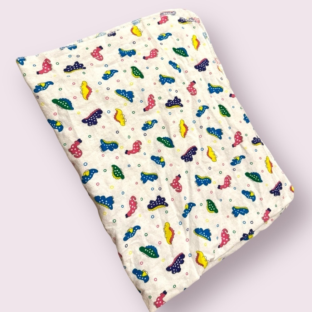 Baby Dinosaur Blanket Multicolor Lightweight Stroller 36x29